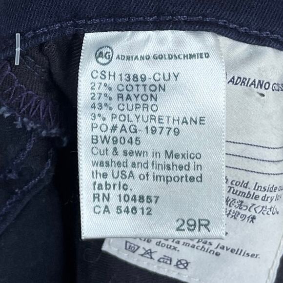 Adriano Goldschmied The Legging Ankle Super Skinny Jeans Dark Blue Size 29 NWT - Picture 9 of 11